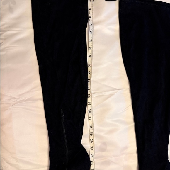 Black Over-the-Knee Heeled Boots (Size 8) Forever 21 winter boots suede - Picture 3 of 6